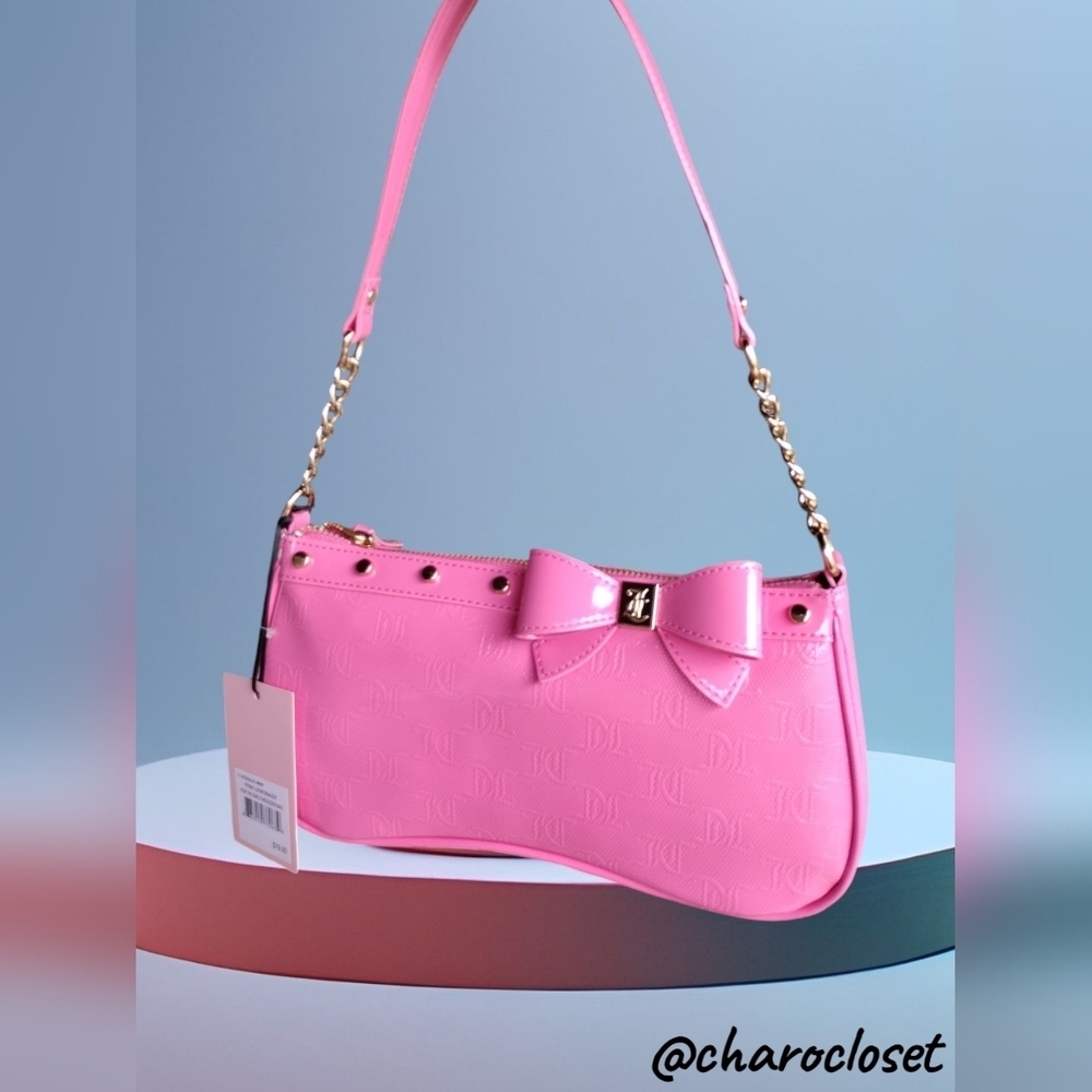 Juicy Couture Pink Bow Shoulder Bag - Picture 3 of 7
